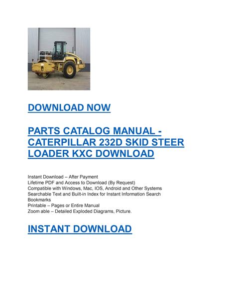 232b cat skid steer|cat 232d manual.